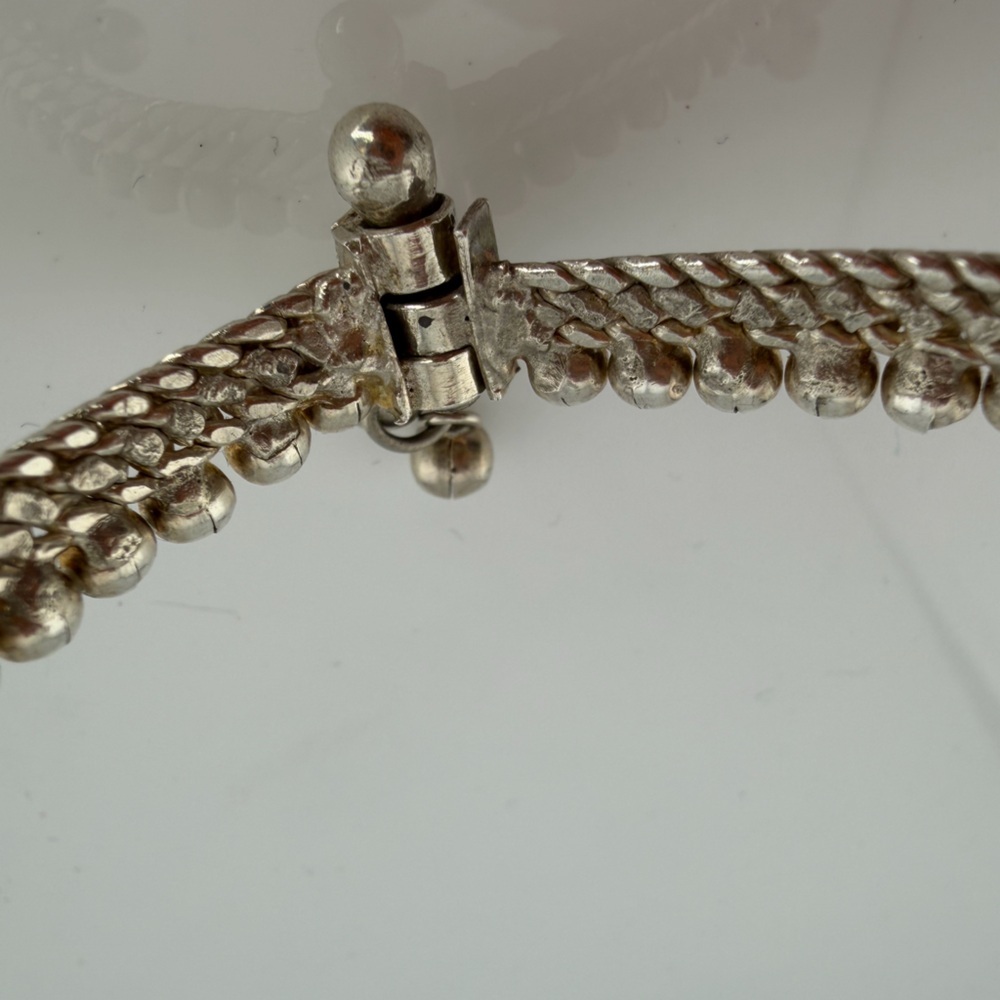 Vintage Sterling Silver jingle  Anklet anklets 30g / Payal Rajasthan Style - Picture 5 of 15